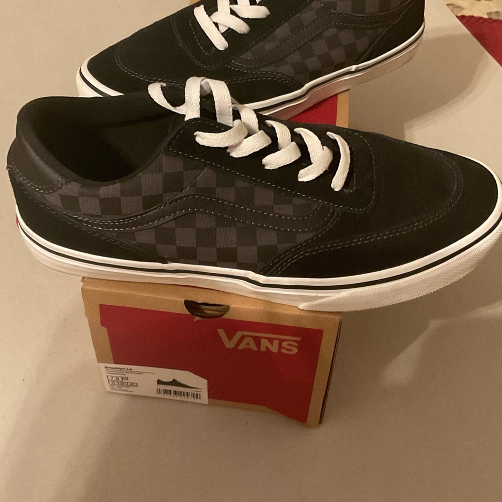 Vans Black and White Checkerboard Old Skool Sneakers